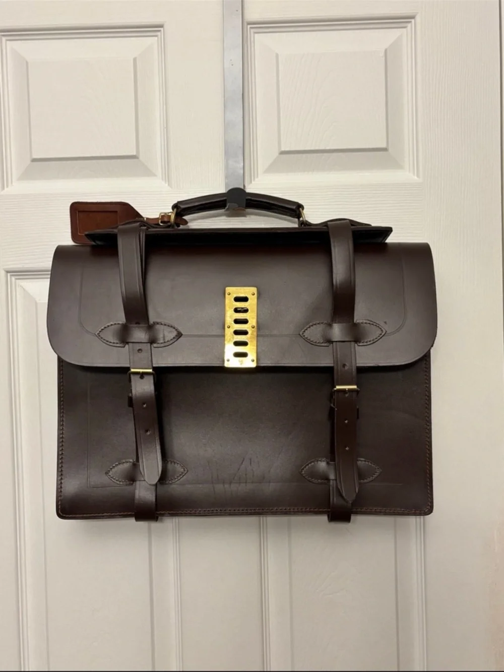 Vintage G.I. US Military Briefcase Leather Specialty